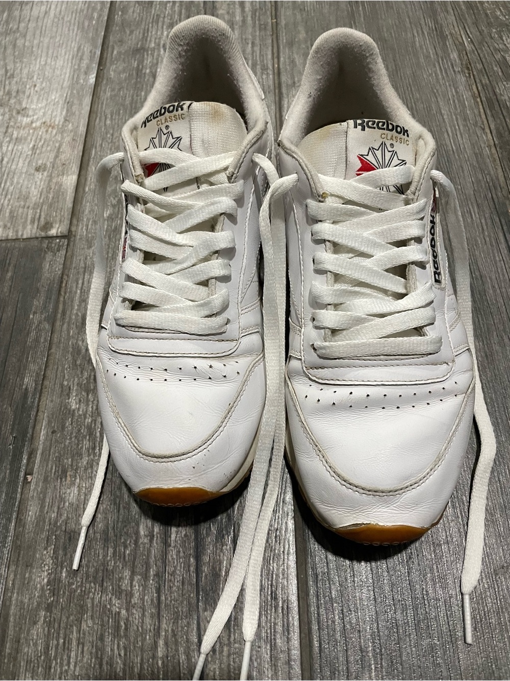 Reebok Classic Men's White Athletic Sneakers